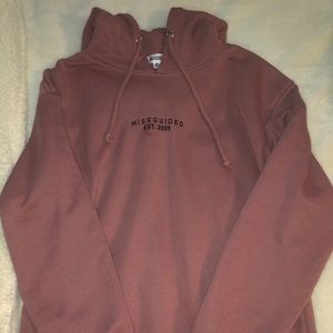 Missguided Rose Pink Hoodie, Size US 4